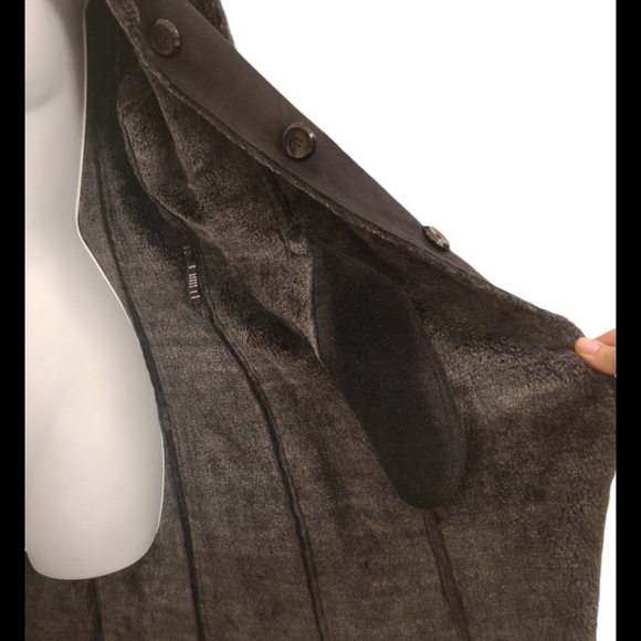 Elegant Black Coat with Faux Fur Scarf and Trim designer Ellen Tracy size small - Picture 7 of 11